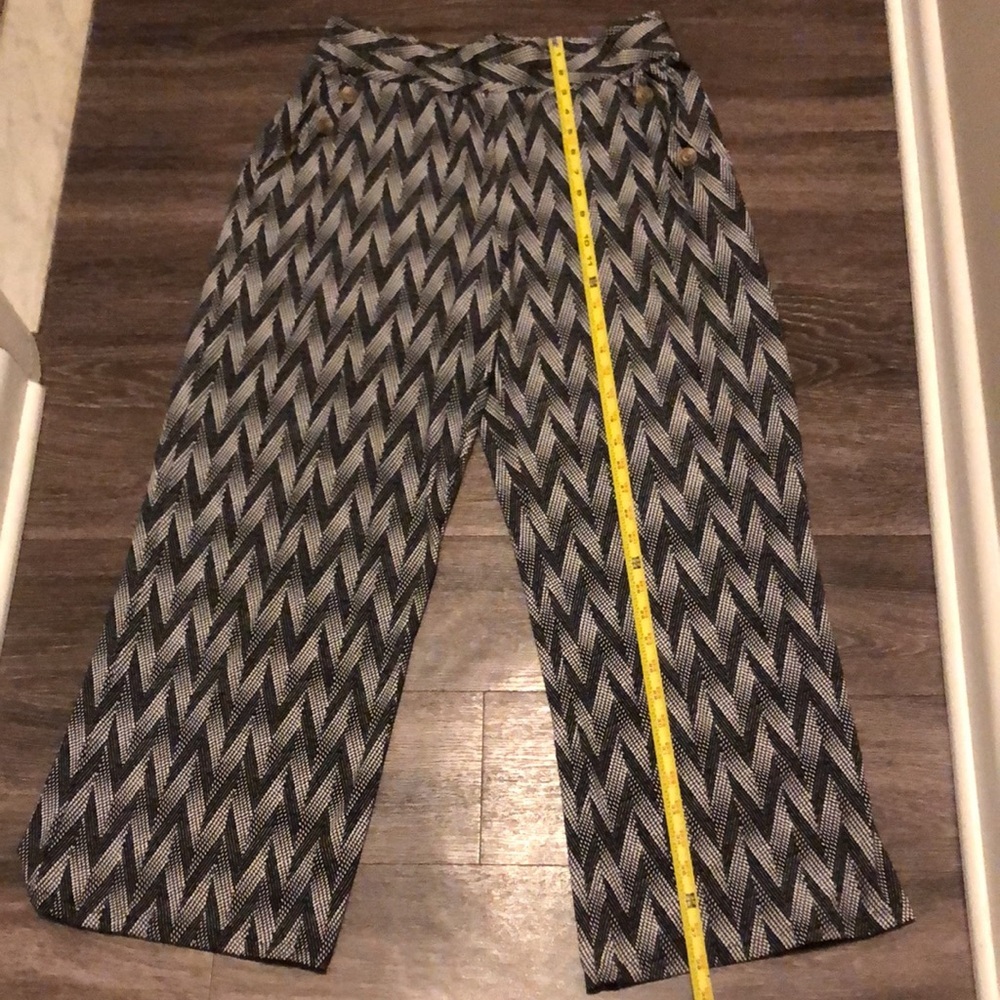 Boho Bohemian Patterned Flowy Wide-Leg Pants